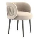 Glaster - Contemporary White Sherpa 88" Bubble Sofa