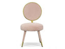 Haswell - Glam Pink Velvet Accent Chair (Set of Two)