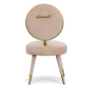 Haswell - Glam Pink Velvet Accent Chair (Set of Two)