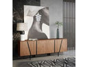 Maggie - Modern Walnut and Grey Buffet