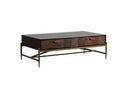 Andros - Black Marble + Black Metal Coffee Table