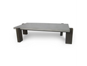 June - Modern Dark Grey Concrete & Walnut Coffee Table