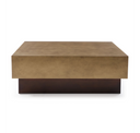 Derek - Modern Metal & Antique Copper End Table