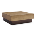 Derek - Modern Metal & Antique Copper Coffee Table