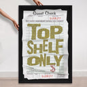 Top Shelf Gold Check | Limited Edition by Oliver Gal, view 4