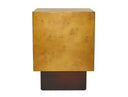 Silvia Modern Walnut & Stainless Steel End Table