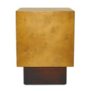 Derek - Modern Metal & Antique Copper End Table