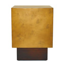 Derek - Modern Metal & Antique Copper End Table