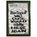 Bartender II Check Please | Limited Edition by Oliver Gal