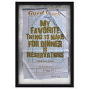 Reservations II Check | Limited Edition
