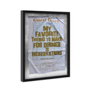Reservations II Check | Limited Edition