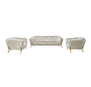 Stella - Transitional Beige Velvet Chair