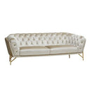 Stella - Transitional Beige Velvet Chair