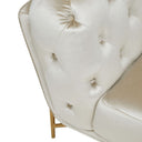 Stella - Transitional Beige Velvet Sofa Set
