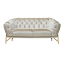Stella - Transitional Beige Velvet Chair