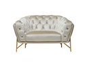 Stella - Transitional Beige Velvet Chair