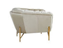 Stella - Transitional Beige Velvet Chair
