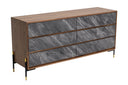 Metcalf - Mid-Century Walnut & Grey Dresser