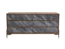 Metcalf - Mid-Century Walnut & Grey Dresser