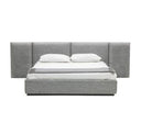 Maranello - Modern Grey Wash & Faux Marble Nightstand