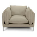 Harvest - Modern Grey Full Leather Chair