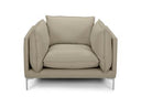 Harvest - Modern Taupe Full Leather Chair