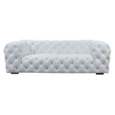 Dexter - Transitional White Full Italian Leather 3-Seat Sofa