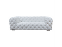 Dexter - Transitional White Full Italian Leather 3-Seat Sofa