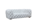 Ellington - Italian Grey Nubuck Leather 4-Seater Sofa
