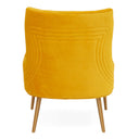 Everly - Contemporary Velvet Yellow Accent Chair