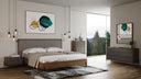 Metcalf - Mid-Century Walnut & Grey Bedroom Set