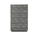 Dynasty - Modern Shagreen Three Drawer Nightstand