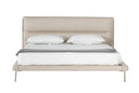 Bergeron - Contemporary Cream Woven Fabric Bed