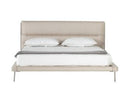 Bergeron - Contemporary Cream Woven Fabric Bed