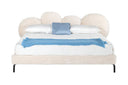 Destiny - Contemporary White Sherpa Bubble Bed