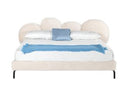 Aspen - Glam Beige Bonded Leather & Gold Bed