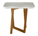 James - Contemporary Walnut & White Dining Table