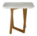 James - Mid Century Walnut + Ceramic End Table