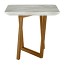 James - Mid Century Walnut + Ceramic End Table