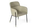 Moira - Modern Dark Brown Eco-Leather Dining Chair (Set of 2)