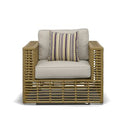Ko Tao - Outdoor Beige + Wicker Sofa