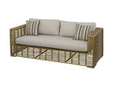 Ko Tao - Outdoor Beige + Wicker Sofa