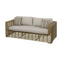 Ko Tao - Outdoor Beige + Wicker Sofa Set