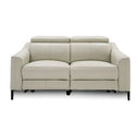 Eden - Modern Camel Leather Loveseat With 2 Recliners