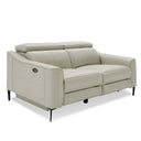Eden - Modern Grey Leather Sofa Set