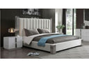 Token - Modern Black + Gold Bed + Nightstands
