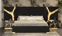 Aspen - Modern Black + Gold Bed + Nightstands