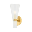 Aged Brass Pine Island Wall Sconce 5" by Hudson Valley