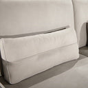 Hollywood - Italian Light Grey Leather LAF Chaise Sectional Sofa