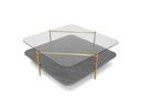 Baca - Black Marble + Metal Coffee Table